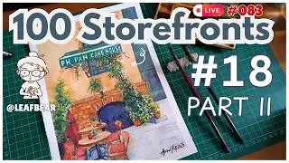 [Art Live #083] - Pan-Cake House Cafe 18/100 #100storefronts #ArtChallenge #livestream #coworking
