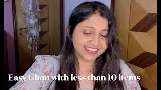 Easy Glam | Rosy Toned Makeup | Less than 10 items | Colourpop She Palette & Set to Stun Super Shock