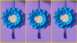 Easy Diy Wall Hanging Decoration|How to make paper cny lantern #diy  #diytutorial #papercrafts