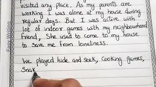 How I spent my lockdown holidays | Essay Writing