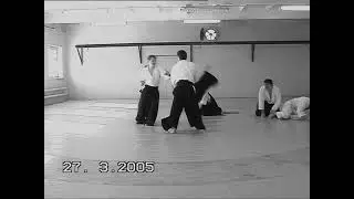 Aikido IWAMA RYU Botov Sergey shihan - Multiple attack archive footage