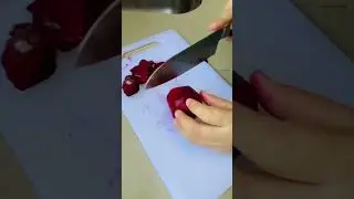 How to peel and cut beetroot #shorts #viral #asmr #beetroot
