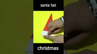 🎅 Paper Santa Claus hat step by step &ndash; Christmas🎅#hat #christmas #short