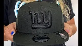 New York NY Giants TEAM-BASIC BLACKOUT SNAPBACK Hat by New Era