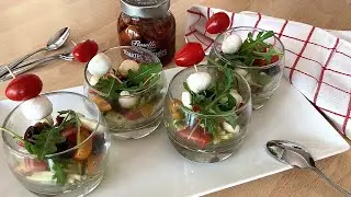 VERRINES AP&Eacute;RITIVES &Agrave; L'ITALIENNE | FRED & CAMILLE CUISINE