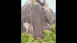 Kothiraj Climbing the rock at Karinja