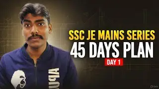 SSC JE MAINS SERIES | Day 1 Daily Target & Strategy | Real Study Plan for SSC JE 2026