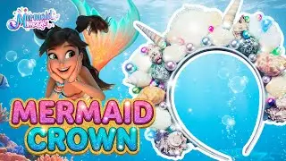 Mermaid Magic DIY | How to make a MERMAID CROWN 🐚✨ | Easy Tutorial