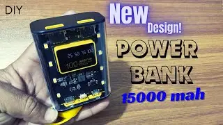 Transparent Power Bank Review || using 18650 batteries