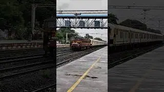 🚆 WCAM Power Hauls MEMU Rake in Full Force | Indian Railways Beast Mode!