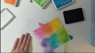 Kindness Tile Birch Press Designs  - Beautiful Rainbow Ink Blending