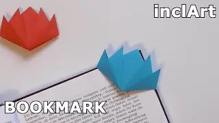 ORIGAMI LOTUS BOOKMARK | HOW TO MAKE inclArt #origami