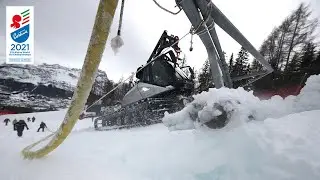 PRINOTH Snow Groomers | Cortina 2021 | Behind the race #1
