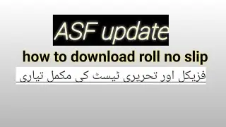 Asf roll no slip