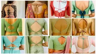 25 Latest Blouse Back Neck Designs 2025 | Latest blouse design | Maitri Boutique