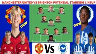 MANCHESTER UNITED VS BRIGHTON- potential powerful starting lineup premier league resume