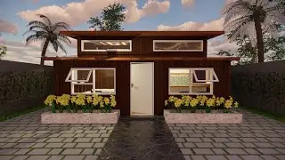 Small House Design Ideas 6x5 with loft wood material