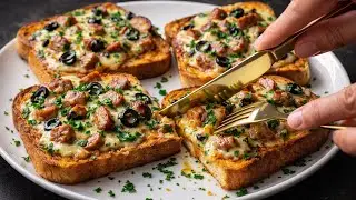 The most different and delicious EGG TOAST  in 5 minutes! The easiest breakfast idea for beginners