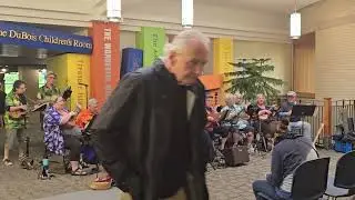 rubber city ukes performance at kent free library 05 05 2024