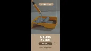 Maling av hus Vikes&aring;