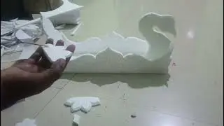 thermocol Boat making easy //ସୋଲ ତିଆରି ଡଙ୍ଗା ⛵ ⛵⛵⛵#boat #gsanatancraft