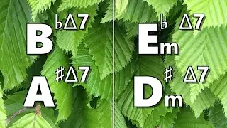 Bbmaj7 (A#maj7) to Ebm maj7 (D#m maj7) Backing Track