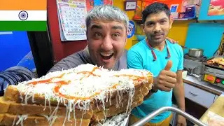 INSANE 4-LAYER ULTIMATE CHEESE TOASTIE Indian Street Food!! 🇮🇳