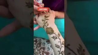 Beautiful Arabic Mehendi😍💞#shorts #mehndidesign #hennaart #trending #arabichenna #best #simpledesign