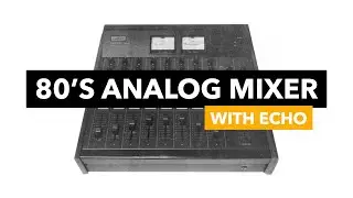 Overdrive drum sounds through analog mixer!