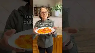 Nonna&rsquo;s quick breakfast with eggs, potato and tomato ❤️