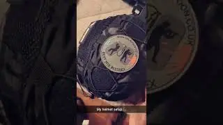 My New Airsoft Helmet Setup 💪🏾😁😁
