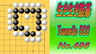 496.生き生き詰碁 (TsumeGo 500) Black to play