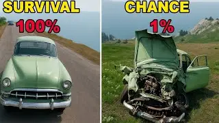 BeamNG.drive Survival Chance Test (With Dummies) Realistic Crashes #13