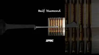 How to use the half diamond #locks #locksmith #lockpicking #locksport #security #edc #diy