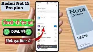 how To Use double whatsapp In redmi note 15 pro plus | redmi note 15 pro plus WhatsApp Clone