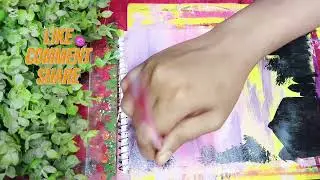 Colourful sky#youtuve #easyartlover #painting 