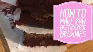 How to Make Raw Beet-Carrot Brownies