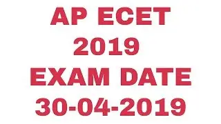 AP ECET 2019 EXAM DATE,  AP ECET LATEST EXAM DATE