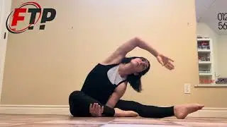 QL Stretch in One leg Seated Pike position