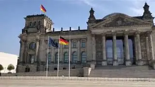 Reichstag in Berlin. Built in 1890's,  Burned in 1933, Wrapped in 1995, today German Parliament