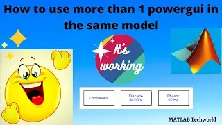 How to use more than 1 powergui in the same simulink model / MATLAB for beginners / MATLAB Techworld