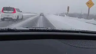 Highway QEW niagara toronto  hamilton snow tires beautiful view winter canada ontario Near America 