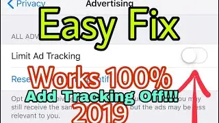Limit Ad Tracking Turned Off!!! Simple Easy Works