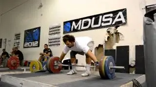 Spencer Moorman 140kg snatch @ Cal Strength
