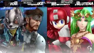 Peabnut & Lui$ (Megaman/Palutena) vs Dany & CJFrozen (Wolf/Snake) -   Afterburner 2026 Doubles