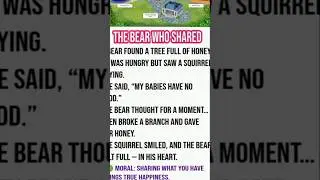 #SharingIsCaring #BearStory #KindnessTales #PebbleTales #AnimalWisdom #KidsWithValues