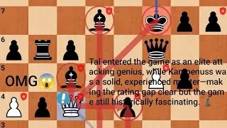 Mikhail Tal played this game near height of his powers with a peak rating about 2700 chess history. 