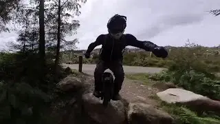 Single track MTB trail on King Song S18 Electric Unicycle