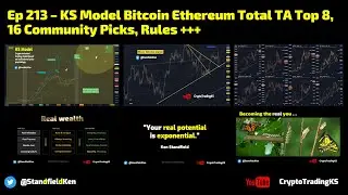 Ep 213 &ndash; KS Model Bitcoin Ethereum Total TA Top 8, 16 Community Picks, Rules +++