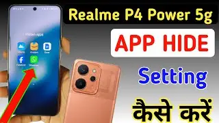 How to hide apps in Realme p4 power 5g /Realme p4 power 5g app hide/ app hide setting